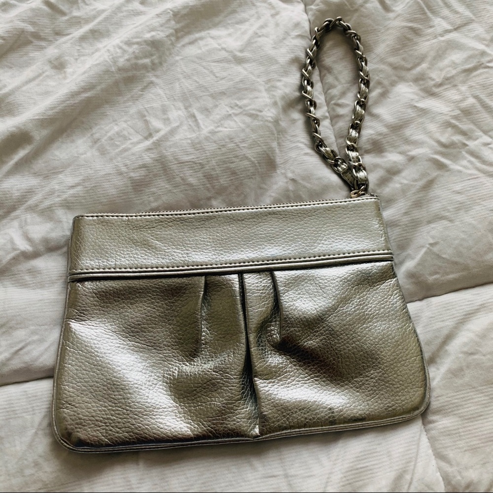 ❌SOLD❌ Silver Express Wristlet ❌SOLD❌